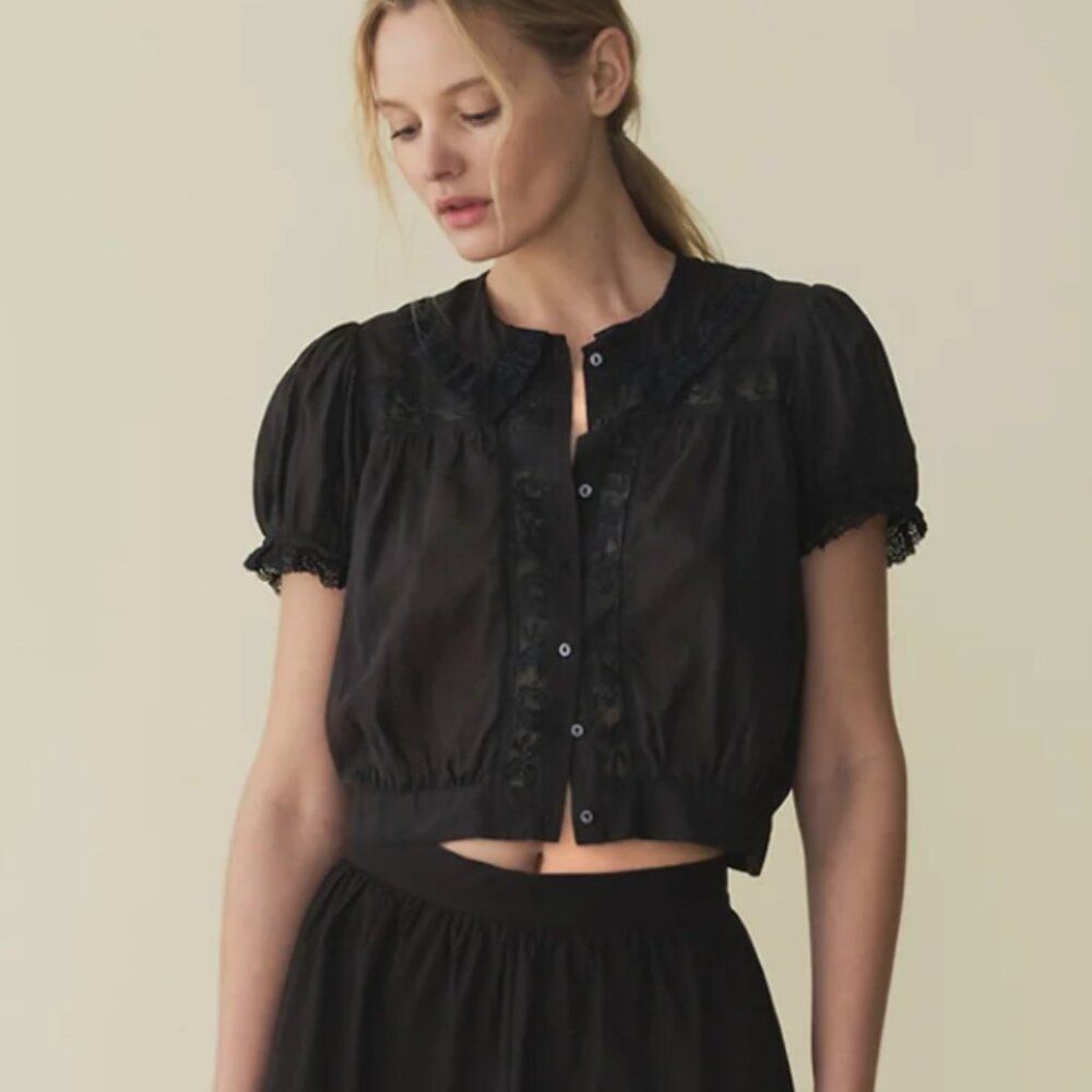 Doen Skylark Top - Black - Like New - Size M